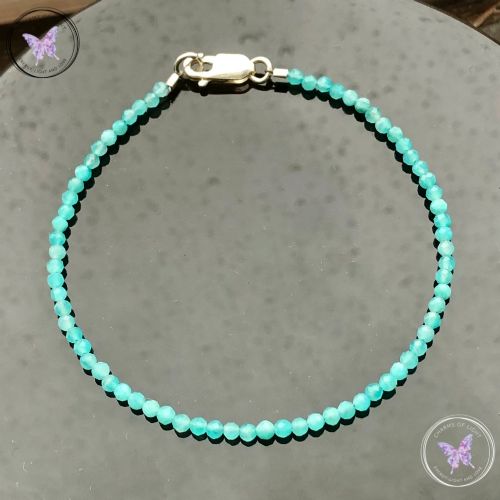Amazonite Micro Faceted Beaded Bracelet